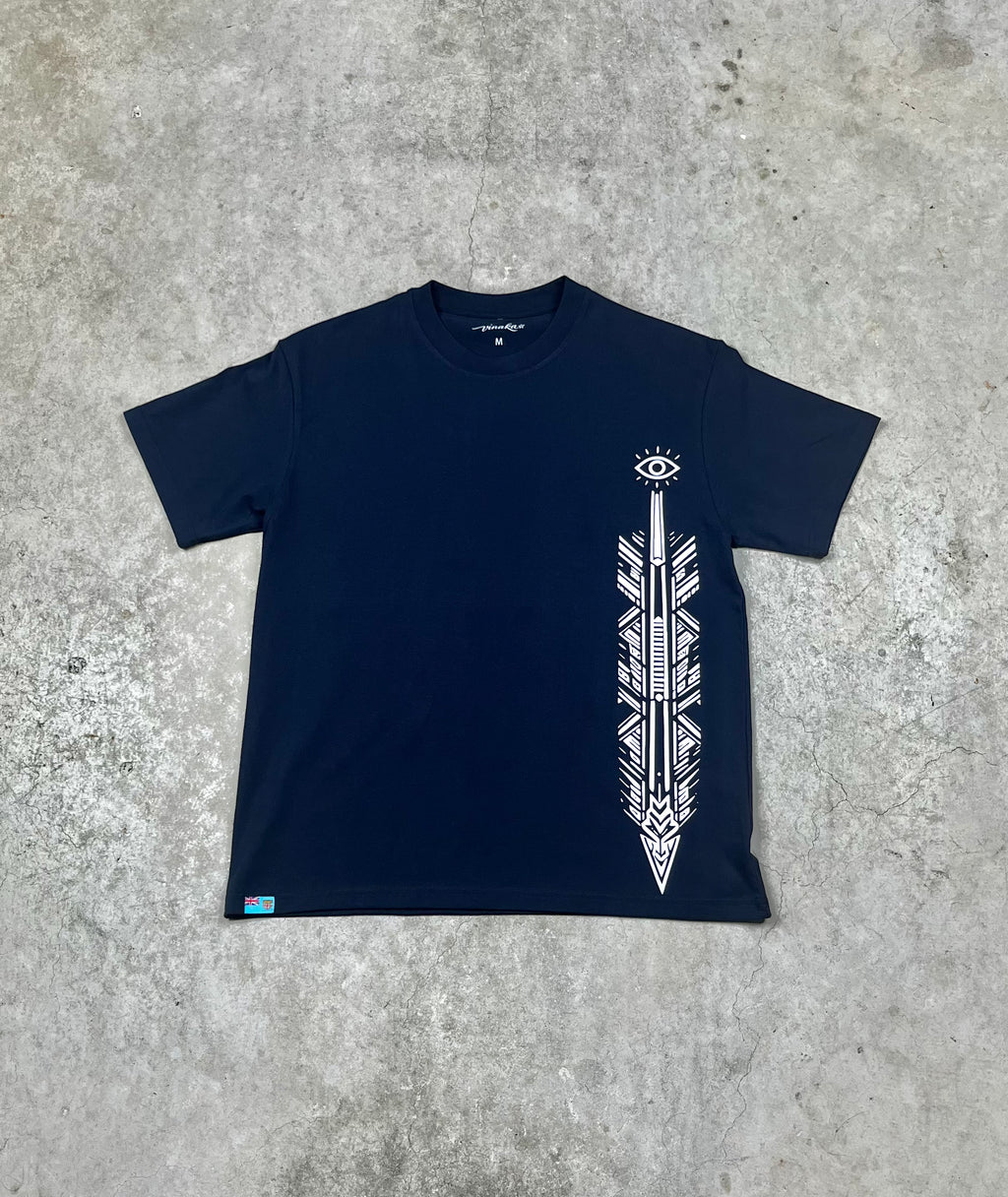 VINAKA™ Boxy Graphic Tee - Navy