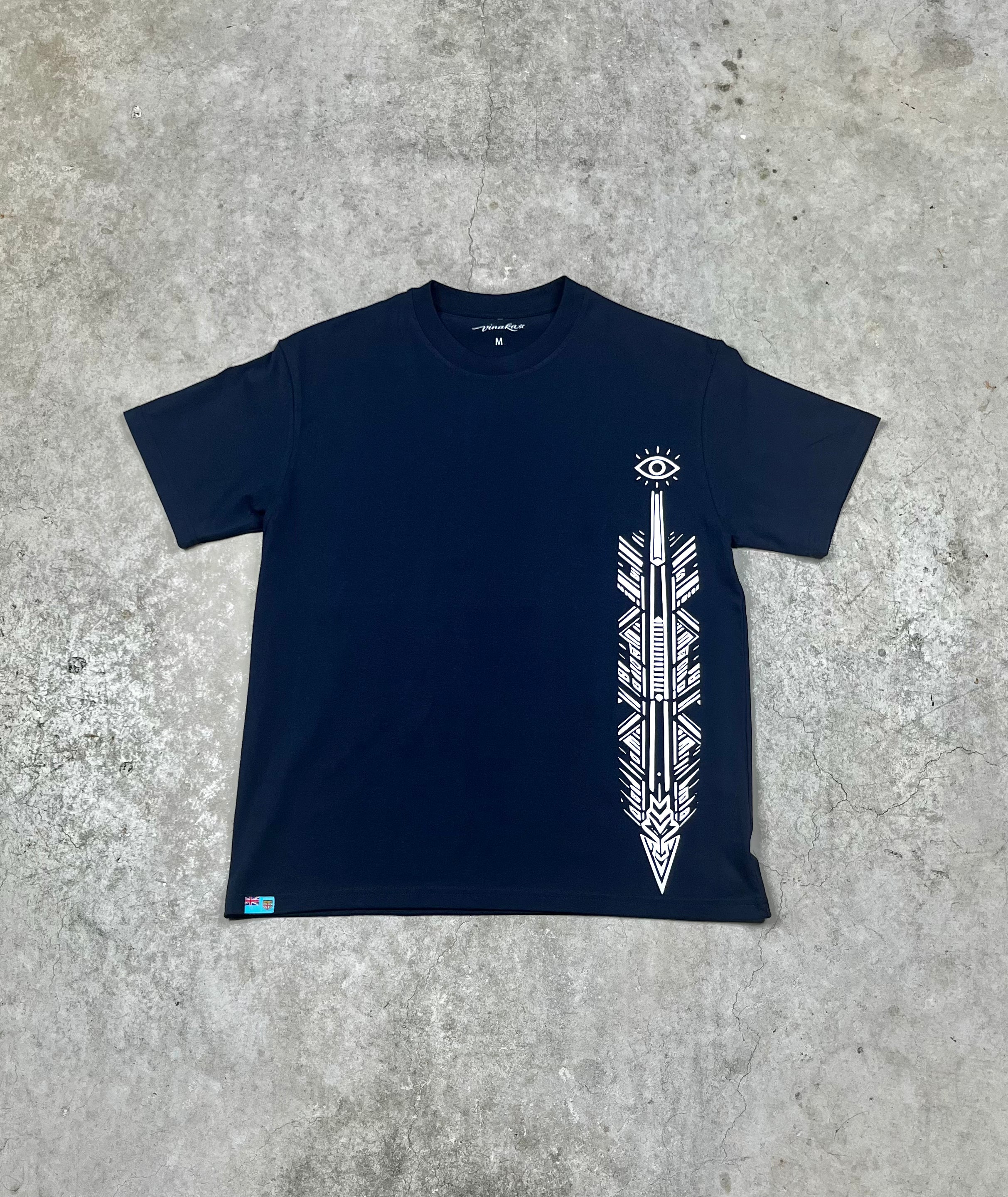VINAKA™ Boxy Graphic Tee - Navy